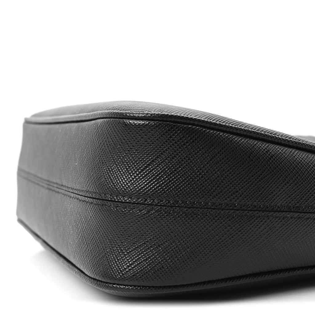 Prada Saffiano Lux Re-Edition 2005 Shoulder Bag Black