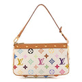 Louis Vuitton Monogram Multicolor Pochette Accessories White