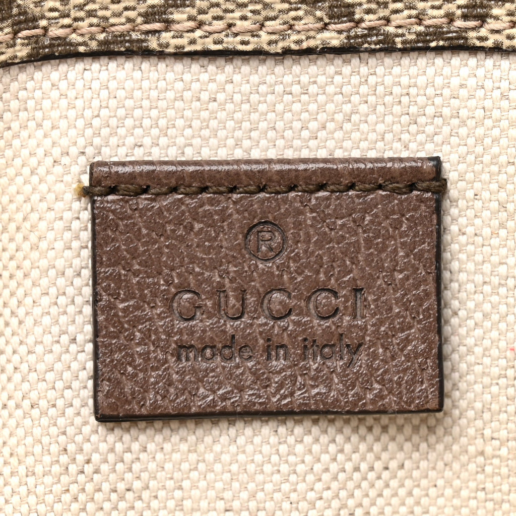 Gucci GG Supreme Monogram Neo Vintage Web Belt Bag Brown
