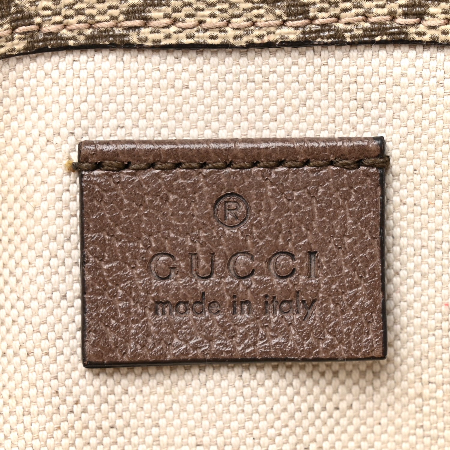 Gucci GG Supreme Monogram Neo Vintage Web Belt Bag Brown