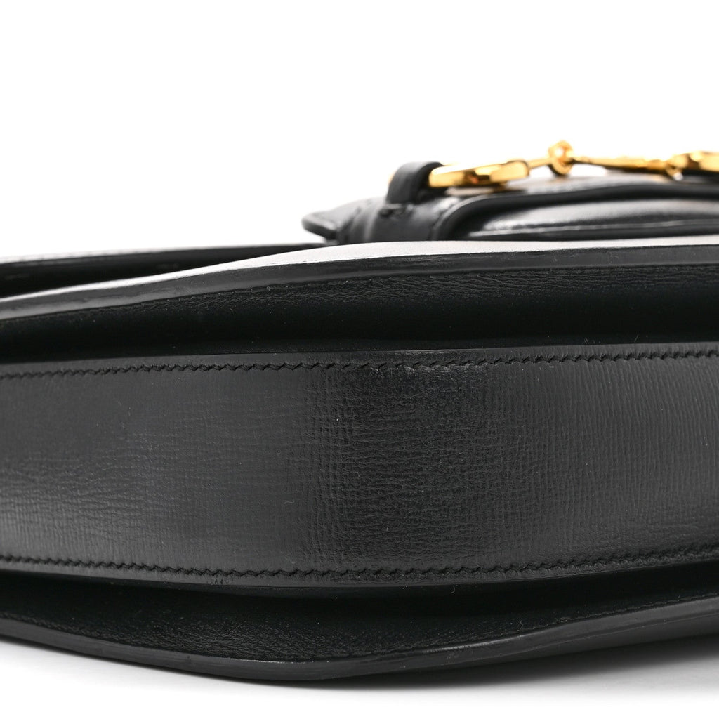 Gucci Azalea Calfskin Horsebit 1955 Shoulder Bag Black