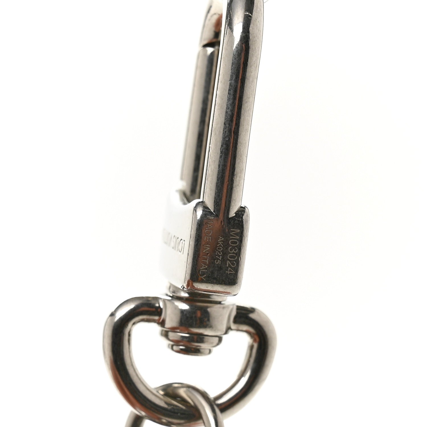 Louis Vuitton Metal Pearls Mini Chain Belt Bag Charm Silver