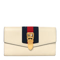 Gucci Calfskin Sylvie Continental Wallet White