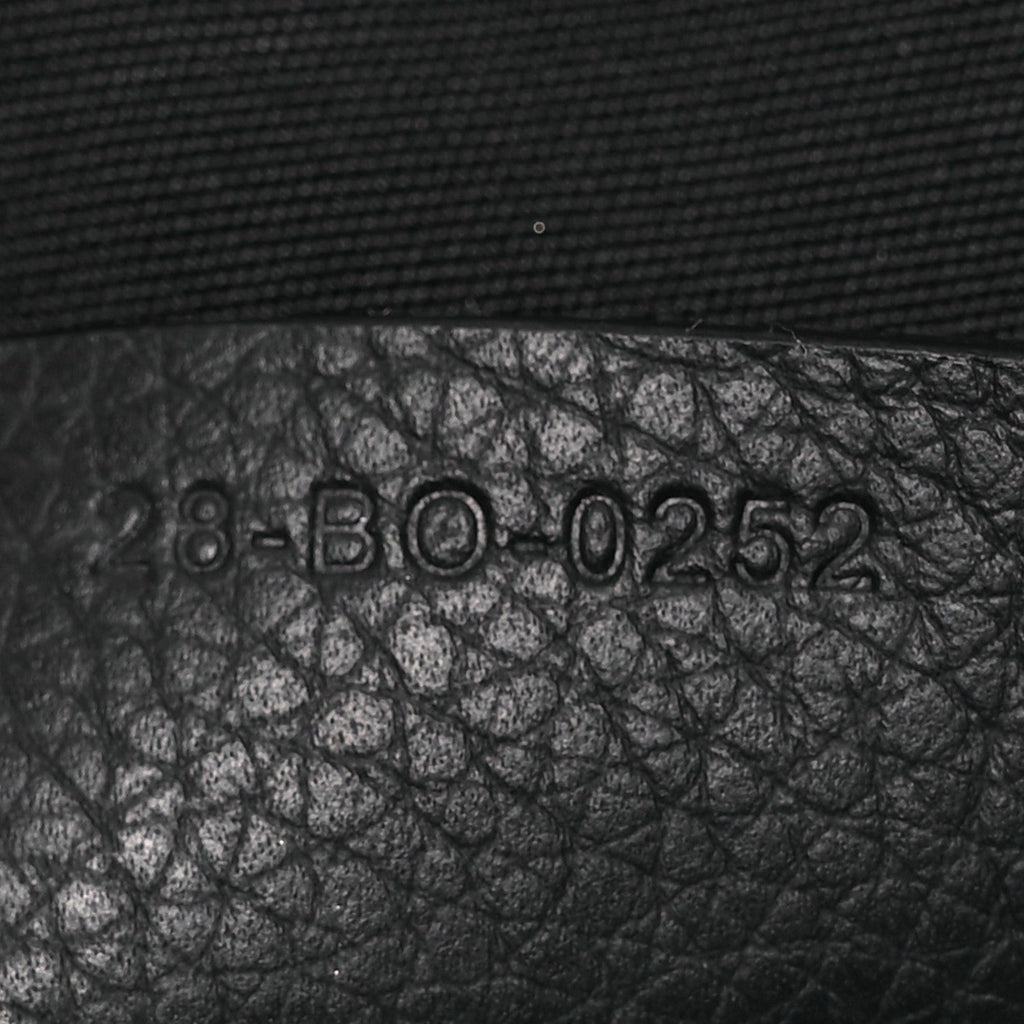 Christian Dior Oblique Jacquard Grained Calfskin Lingot 50 Black