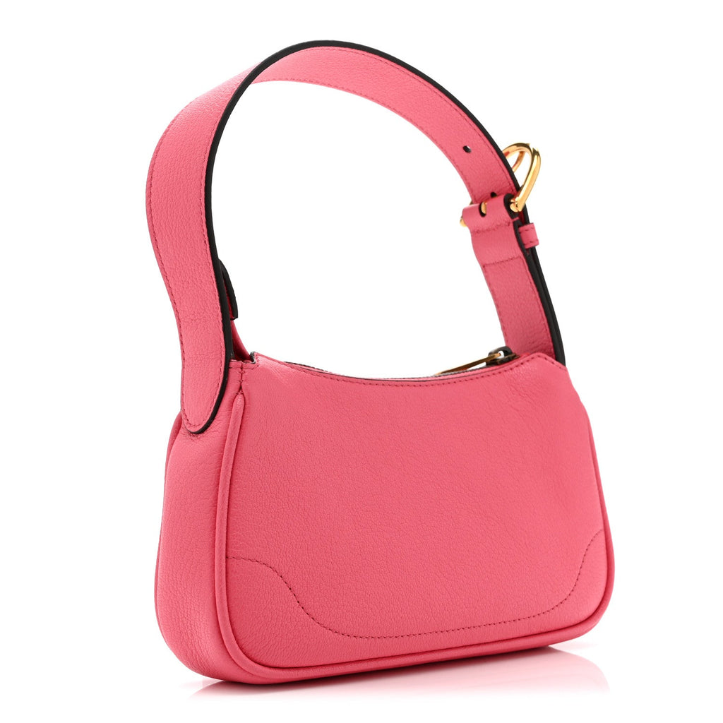 Gucci Goatskin Mini Aphrodite Shoulder Bag Rhodamine Pink