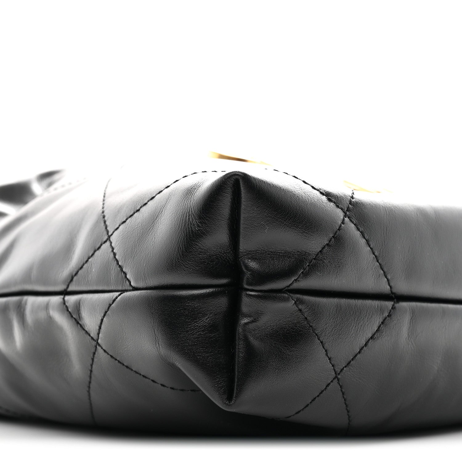 Chanel Shiny Calfskin Quilted Mini Chanel 22 Black
