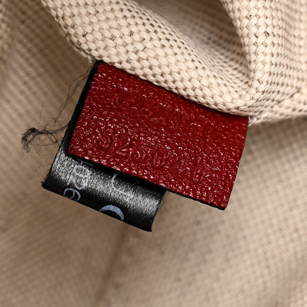 Gucci Sakai Be Green Calfskin Diagonal Stitched Small Blondie Shoulder Bag Rosso