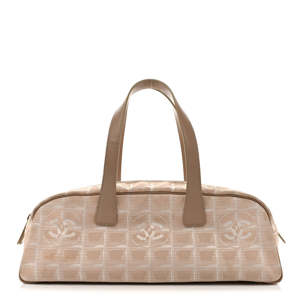 Chanel Nylon Travel Bowler Beige