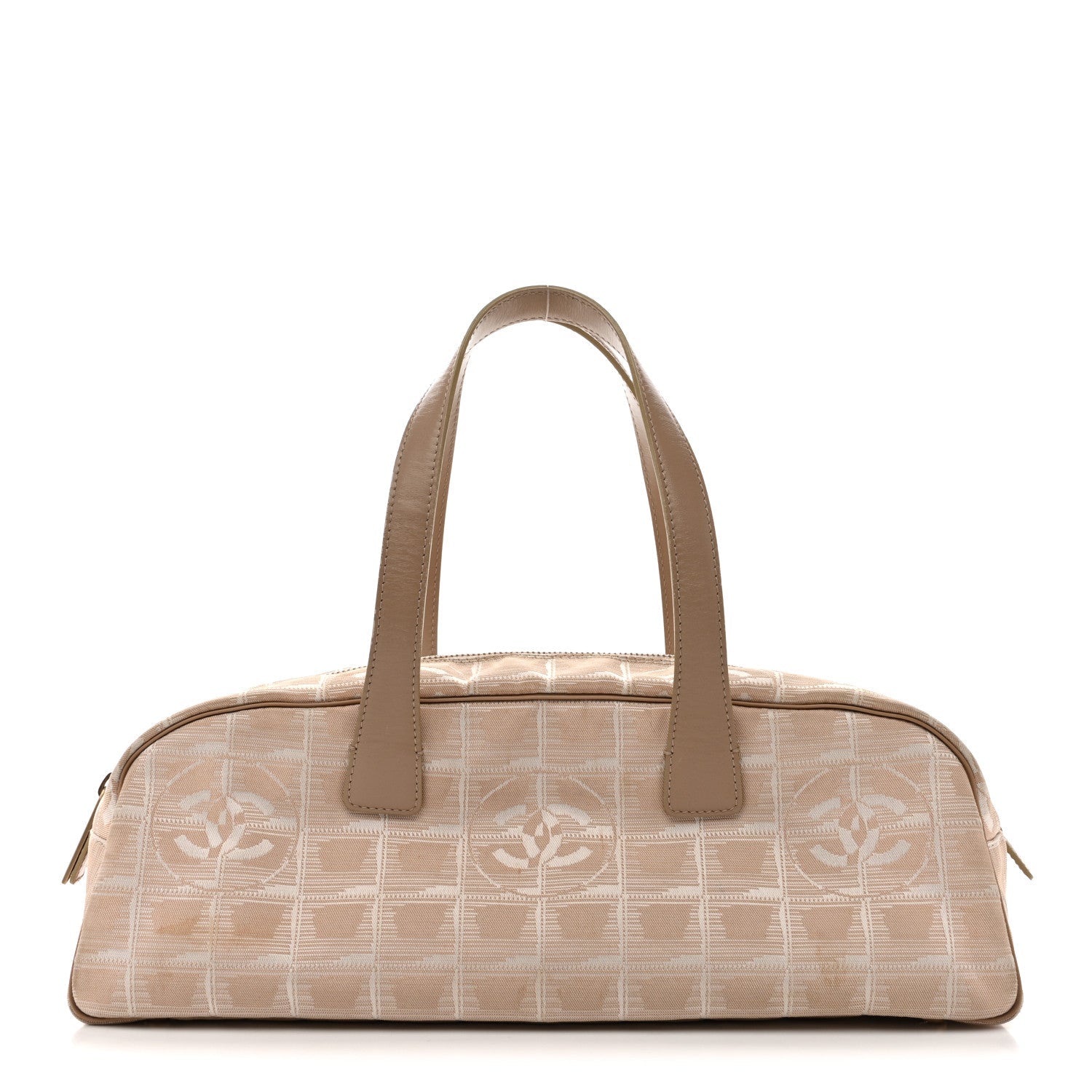 Chanel Nylon Travel Bowler Beige