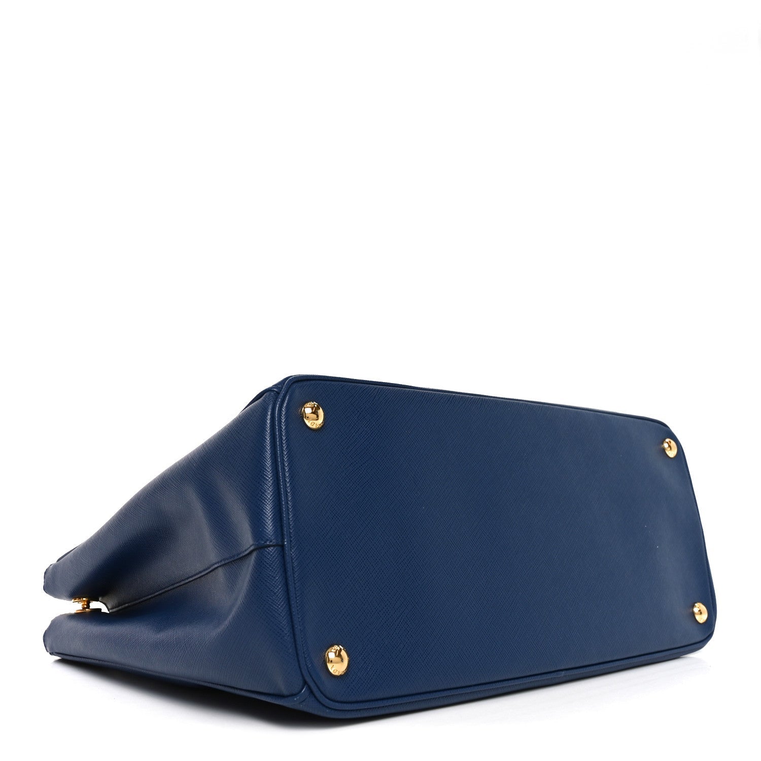 Prada Saffiano Lux Large Galleria Double Zip Tote Bluette