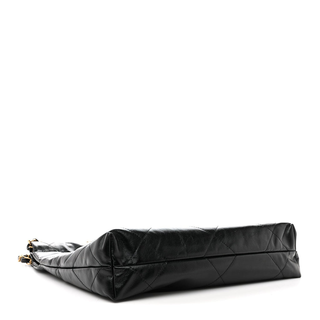 Chanel Shiny Calfskin Quilted Small Chanel 22 Black