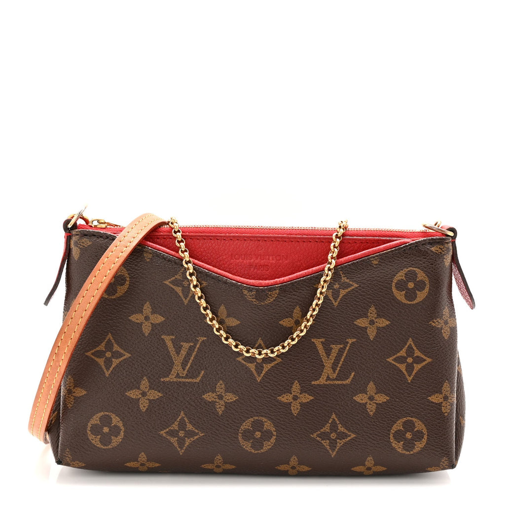 Louis Vuitton Monogram Pallas Clutch Cherry