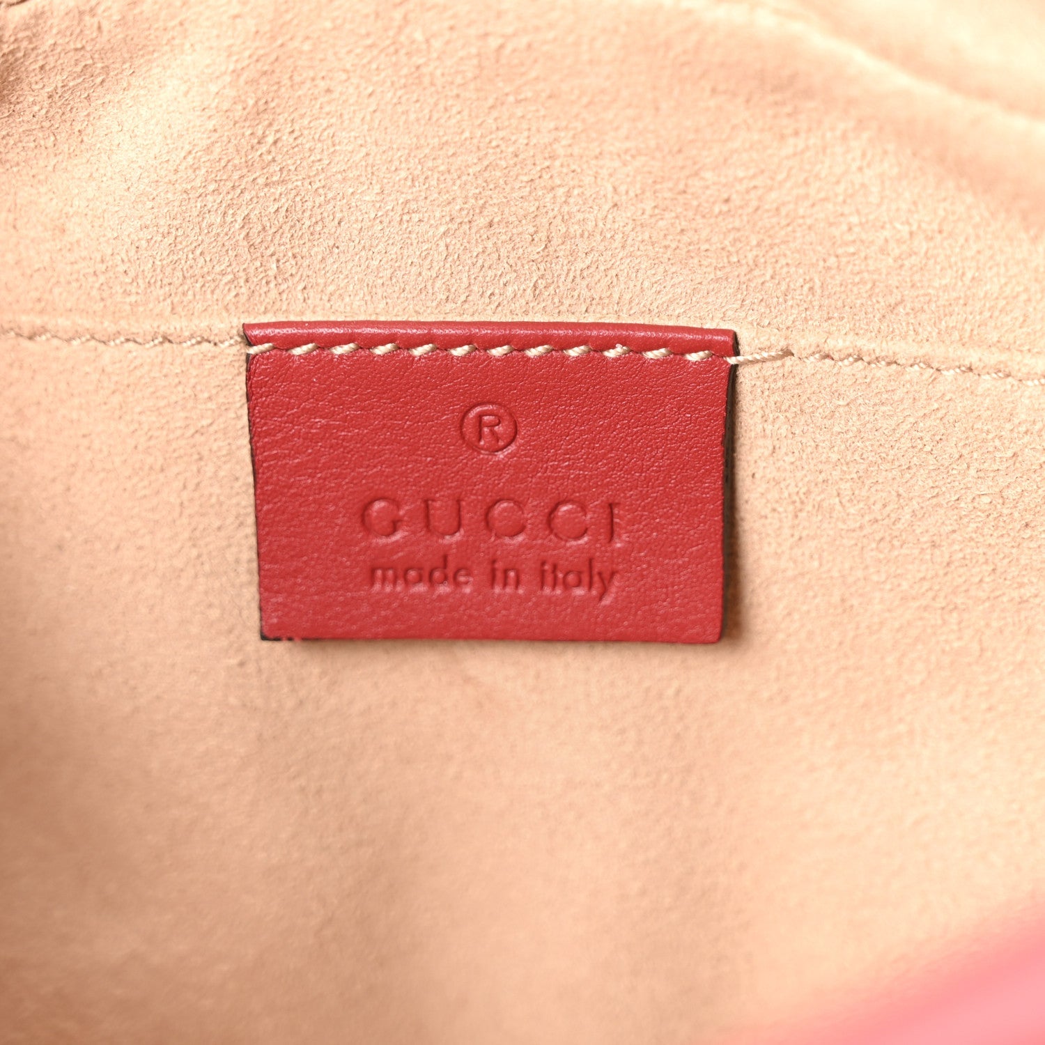 Gucci Calfskin Matelasse Small GG Marmont Chain Shoulder Bag Hibiscus Red