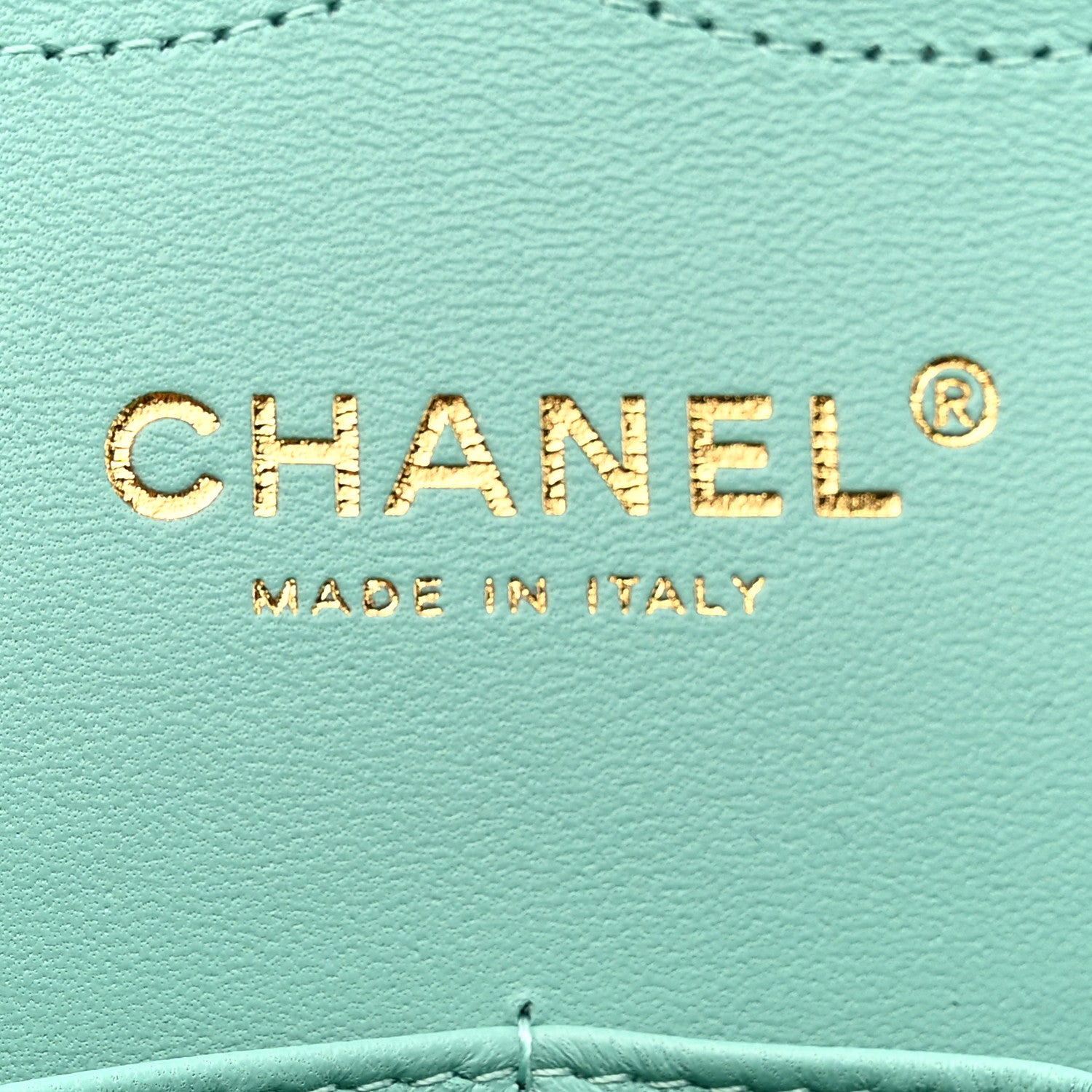Chanel Caviar Quilted Jumbo Double Flap Light Green