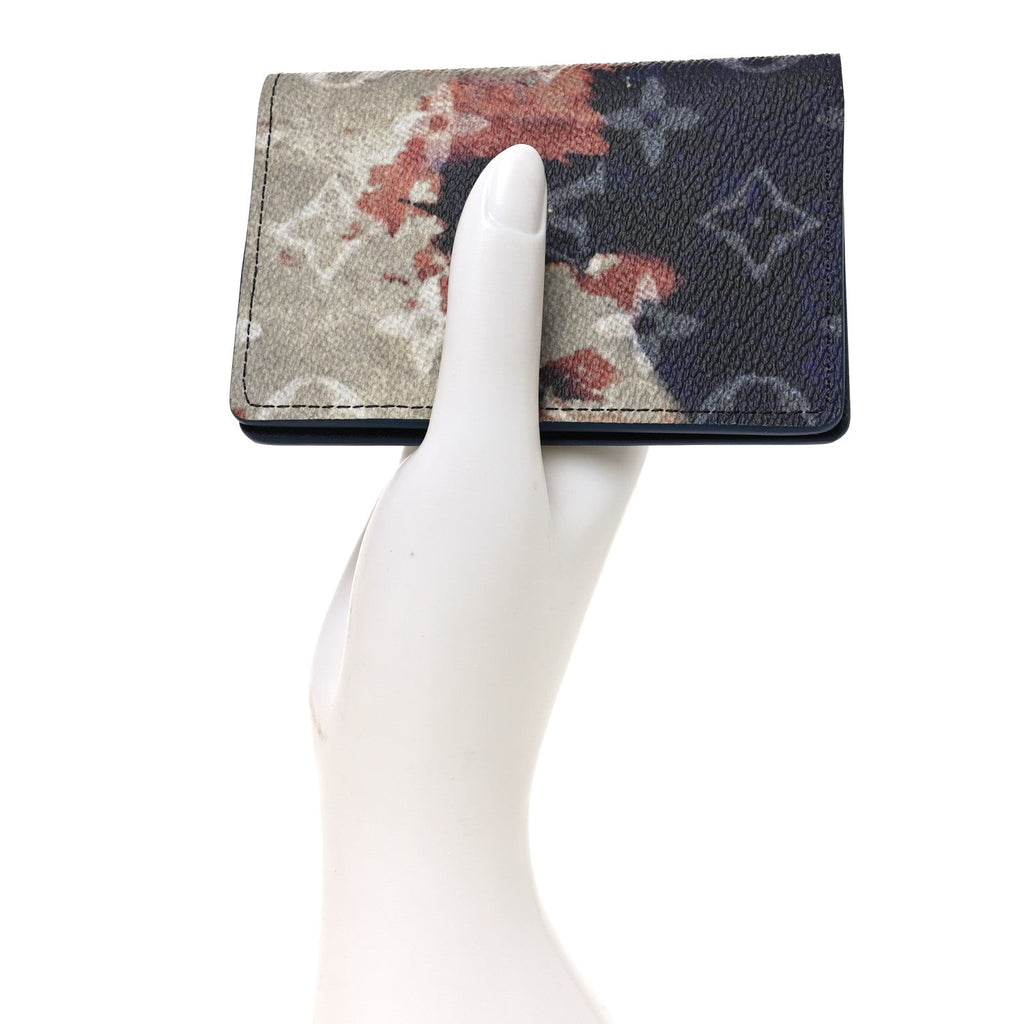 Louis Vuitton Monogram Bleach Pocket Organizer Ink Blue