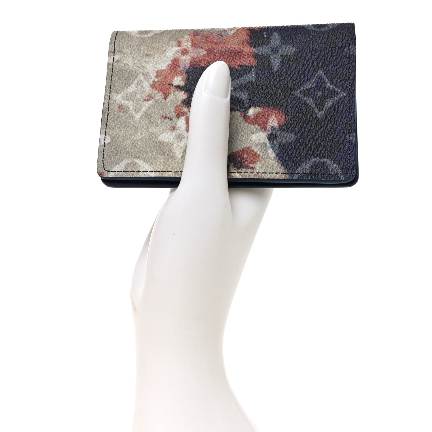 Louis Vuitton Monogram Bleach Pocket Organizer Ink Blue