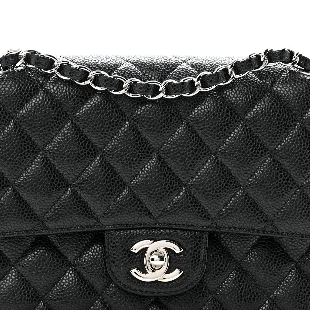 Chanel Caviar Quilted Medium Double Flap Black
