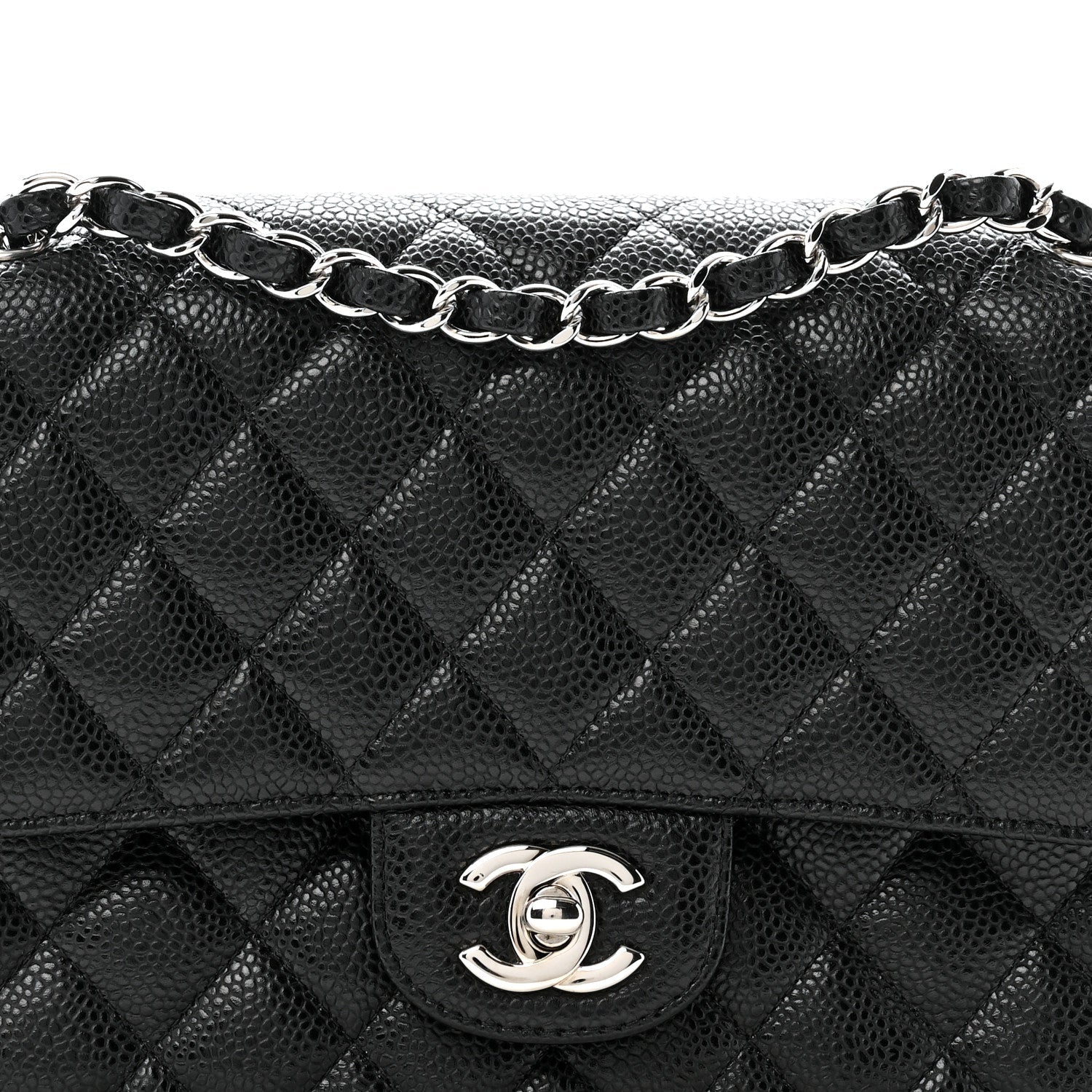 Chanel Caviar Quilted Medium Double Flap Black