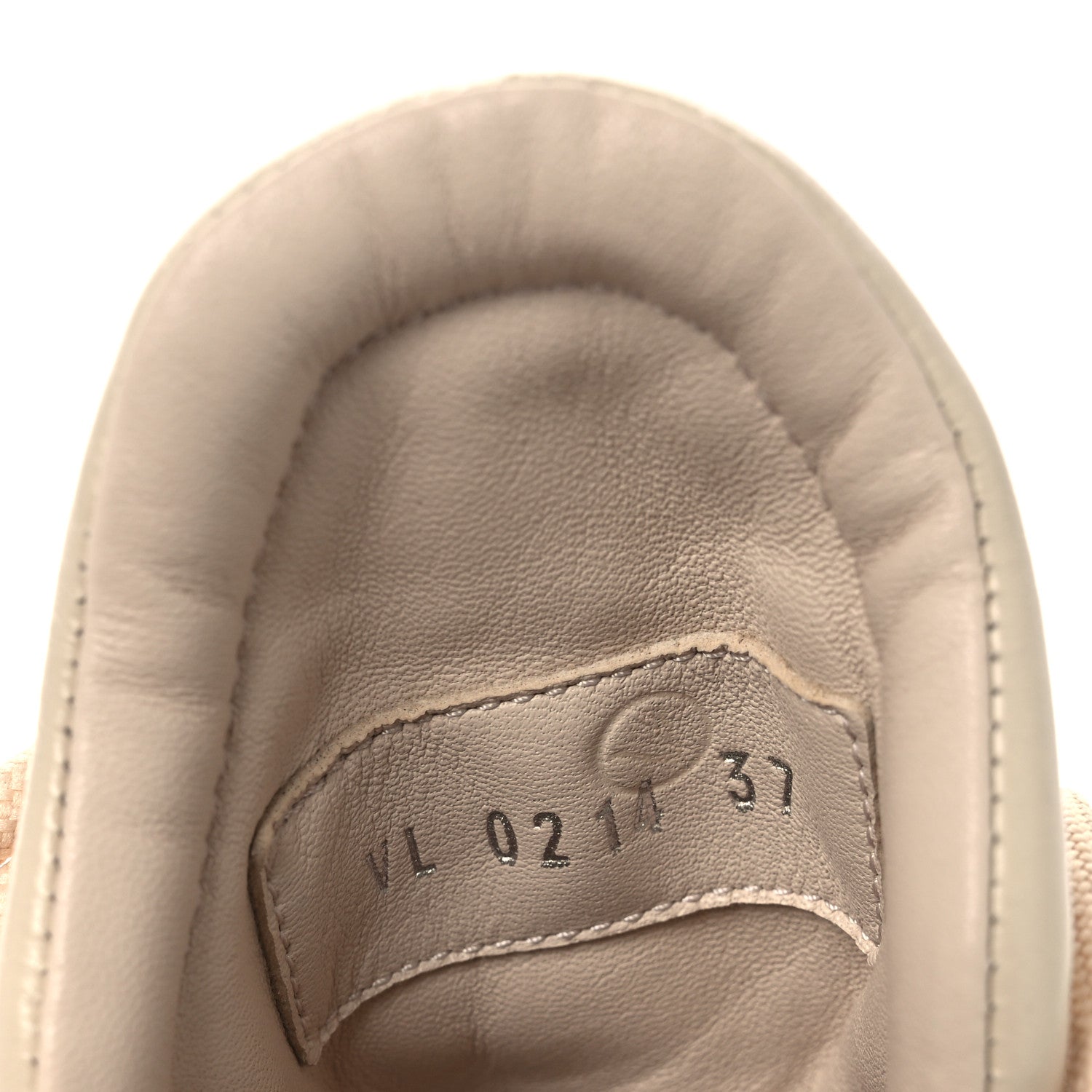 Louis Vuitton Fabric Embroidered Calfskin LV Archlight Sneakers 37 Nude