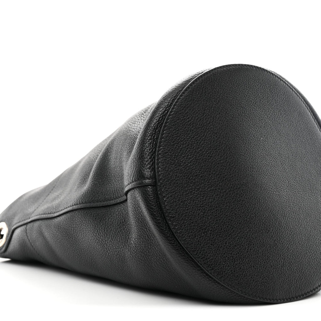 Prada Vitello Daino Bucket Bag Black