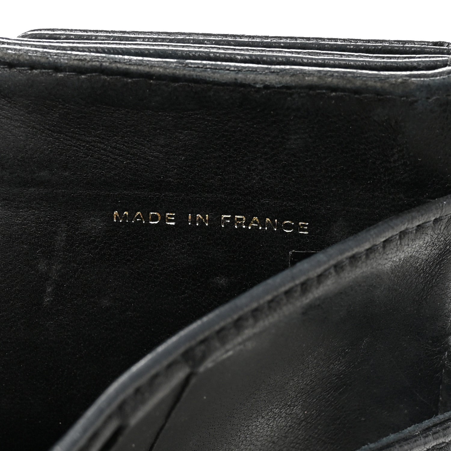 Caviar Timeless CC Compact French Wallet Black