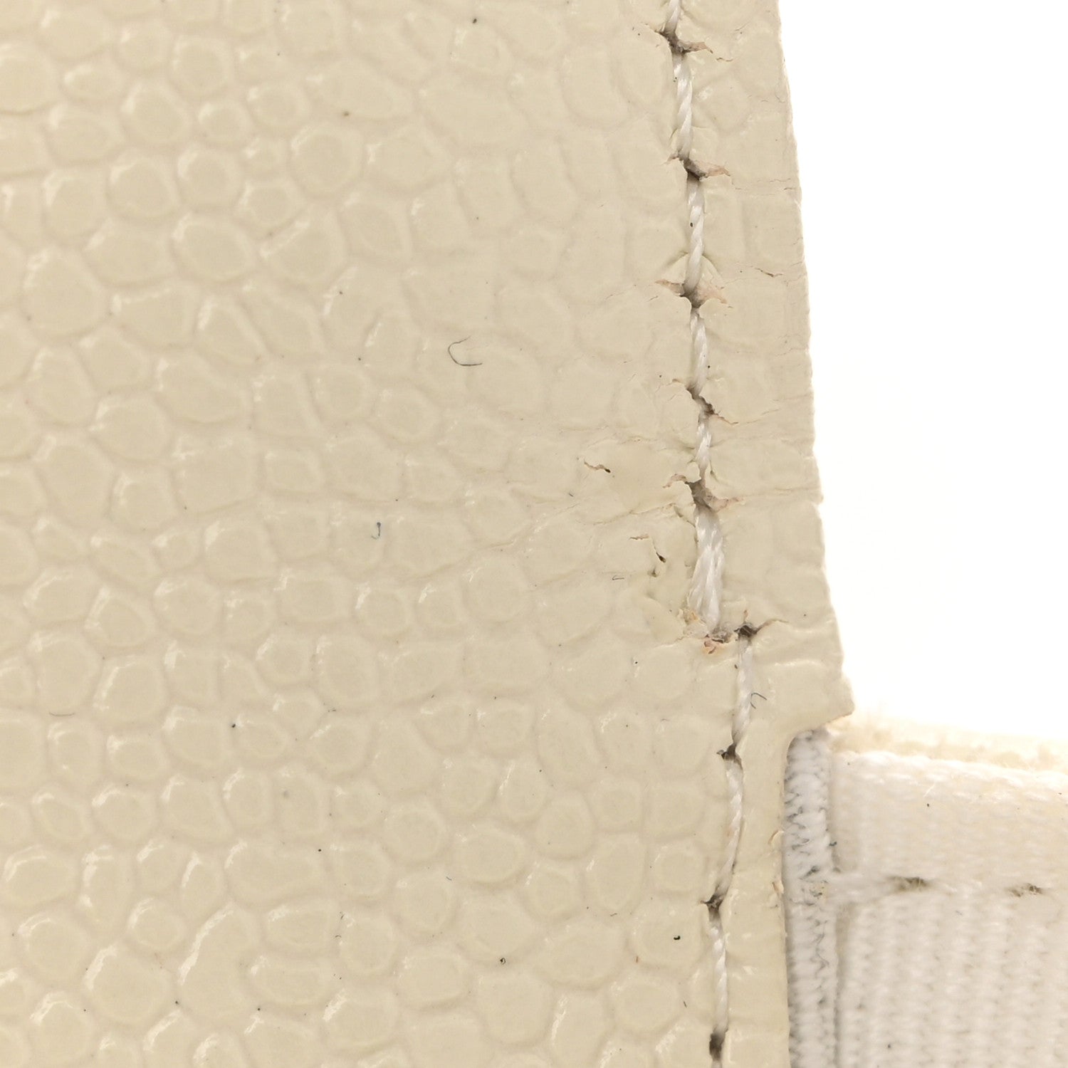 Chanel Shiny Caviar Quilted Chain Melody Belt Bag White