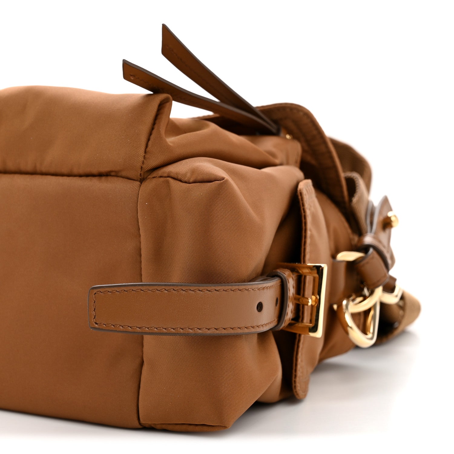 Prada Re-Nylon Medium Explore Shoulder Bag Camel