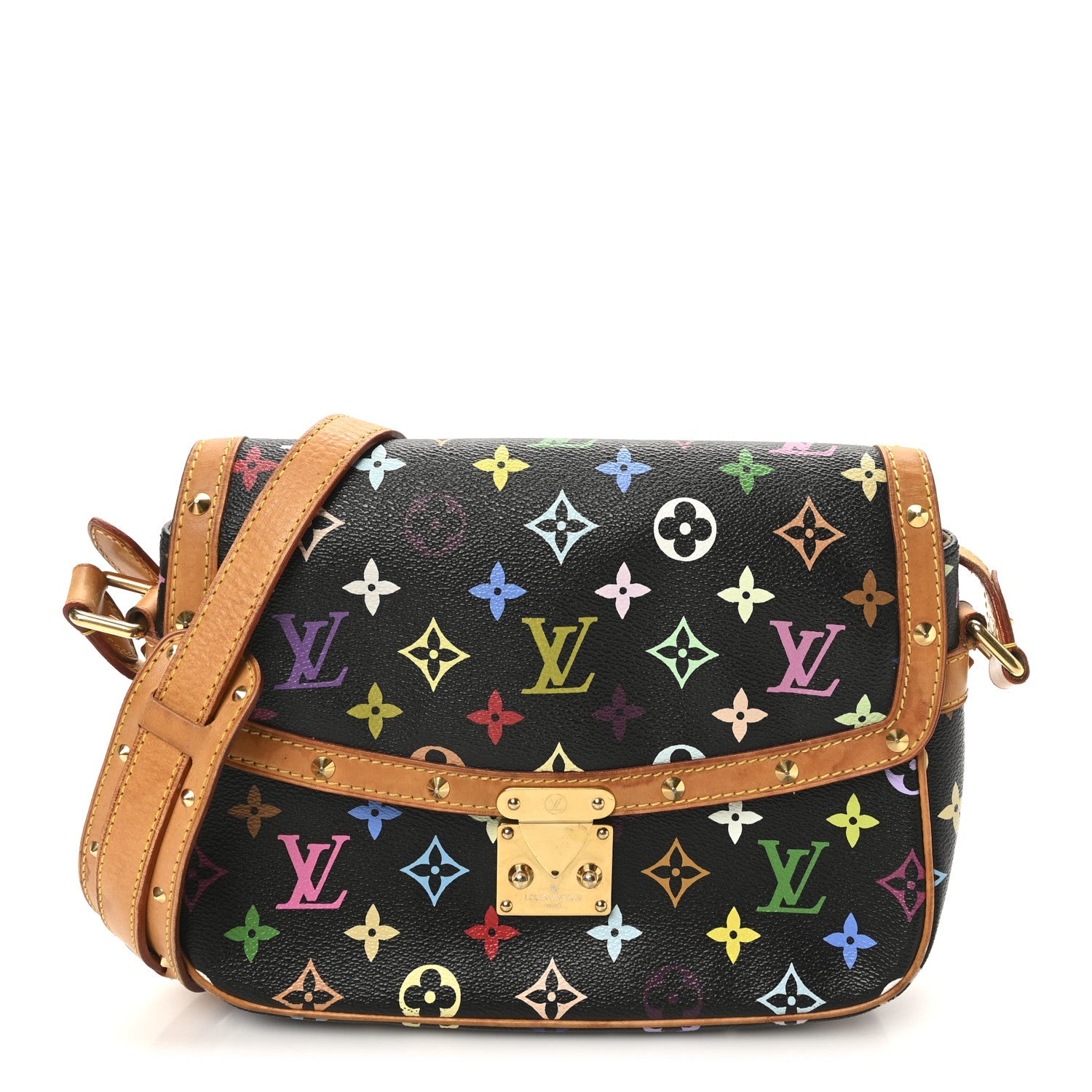 Louis Vuitton Monogram Multicolor Sologne Black