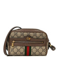 Gucci GG Supreme Monogram Web Mini Ophidia Shoulder Bag Brown