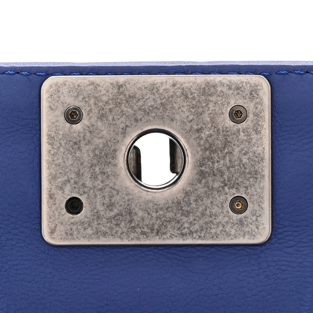 Chanel Calfskin Quilted Medium Boy Flap Blue