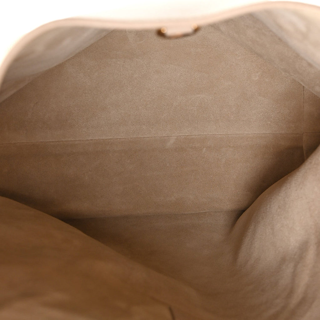 Louis Vuitton Grained Calfskin Low Key Hobo MM Limestone