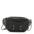 Chanel Caviar Quilted Filigree Waist Bag Black