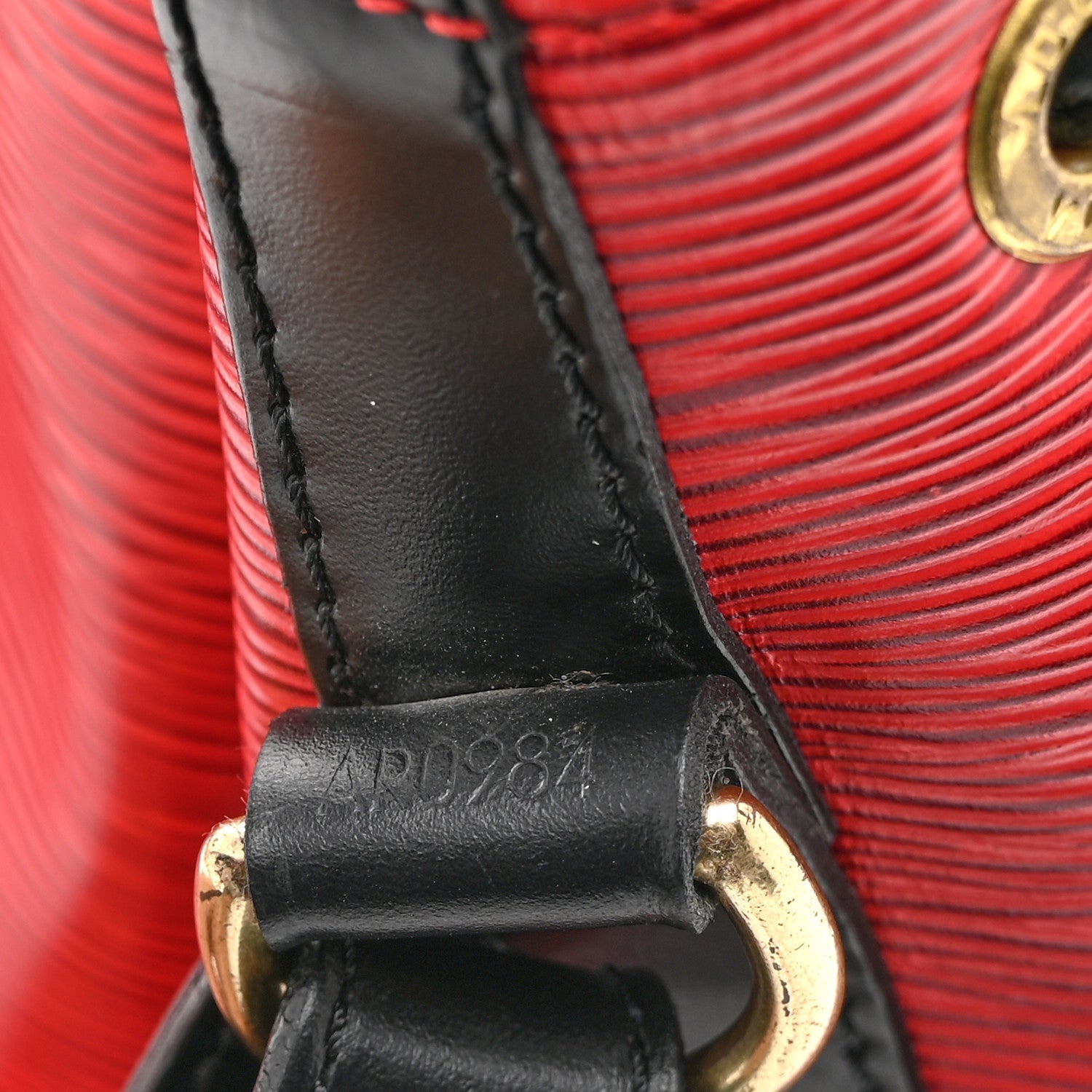 Louis Vuitton Epi Petit Noe Red Black