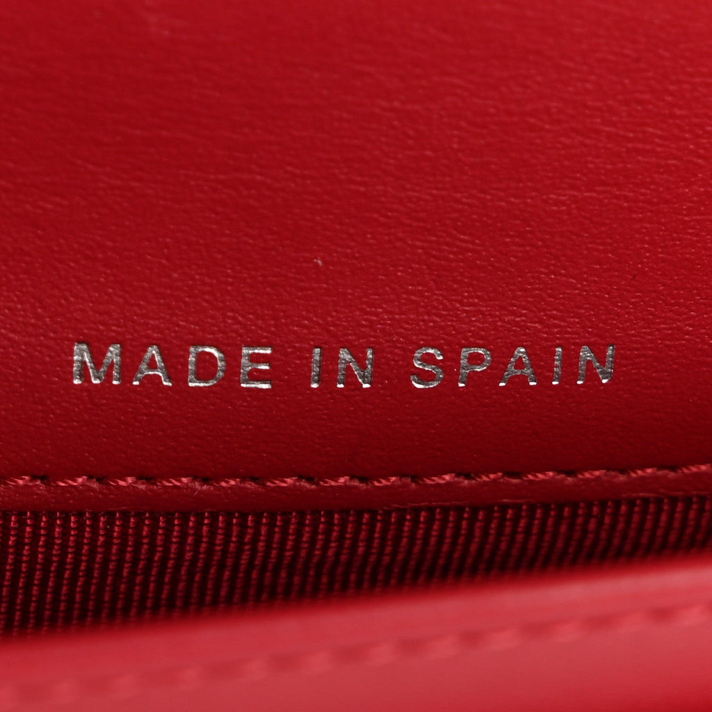 Caviar Quilted Large Flap Wallet Red