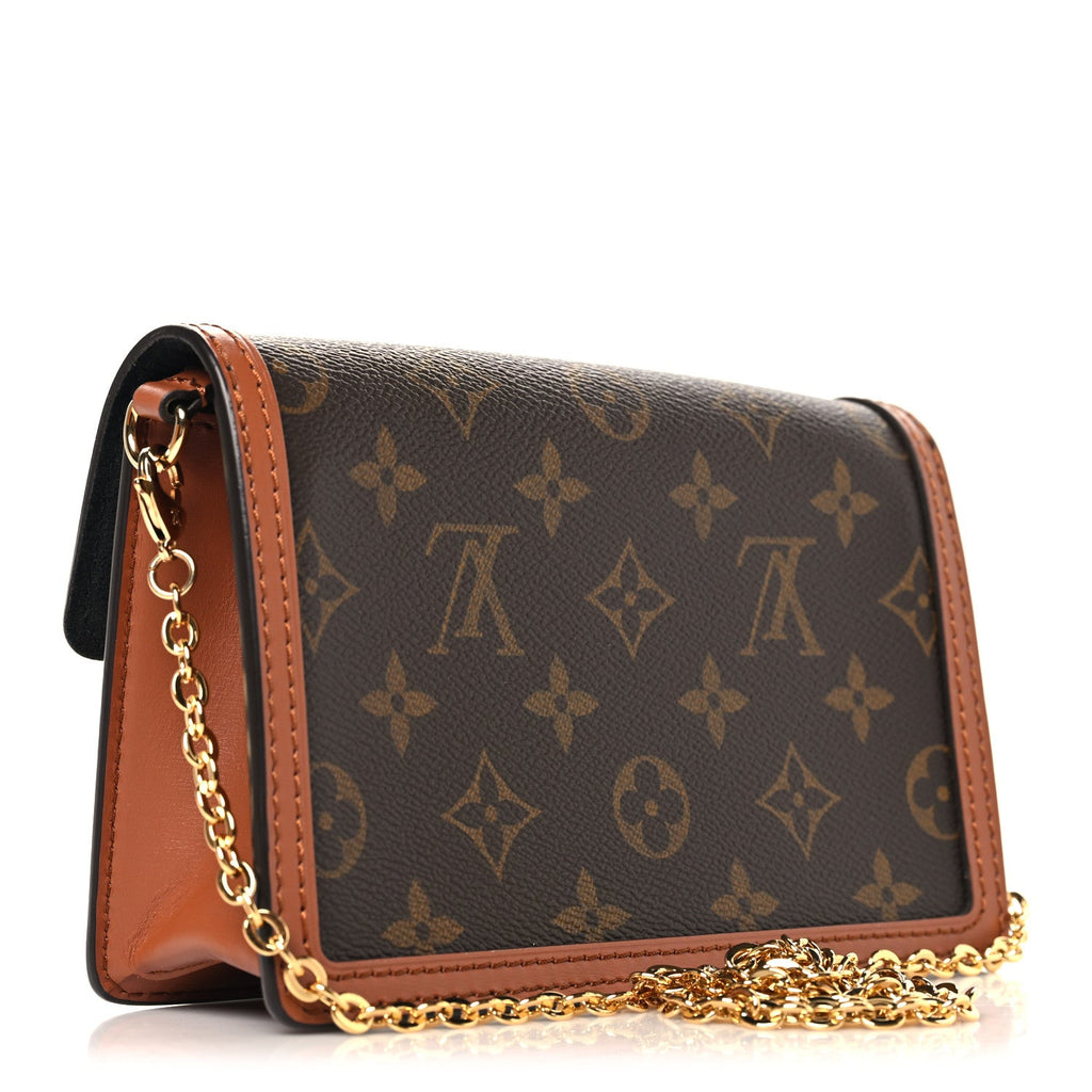Louis Vuitton Reverse Monogram Dauphine Chain Wallet