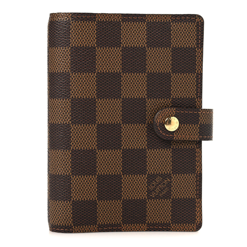 Louis Vuitton Damier Ebene Small Ring Agenda Cover