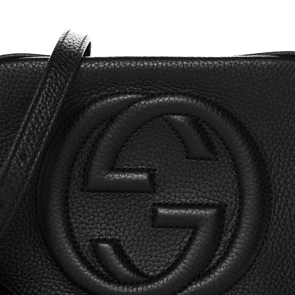 Gucci Pebbled Calfskin Small Soho Disco Bag Black