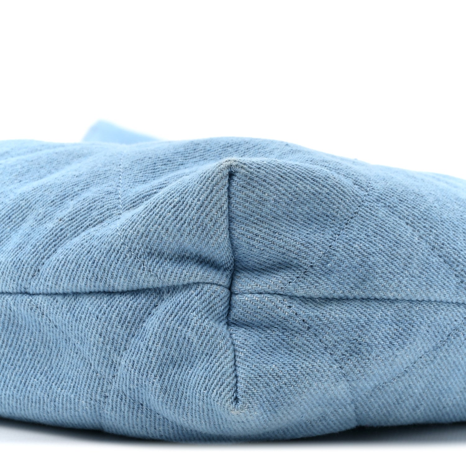Chanel Denim Quilted Chanel 22 Light Blue