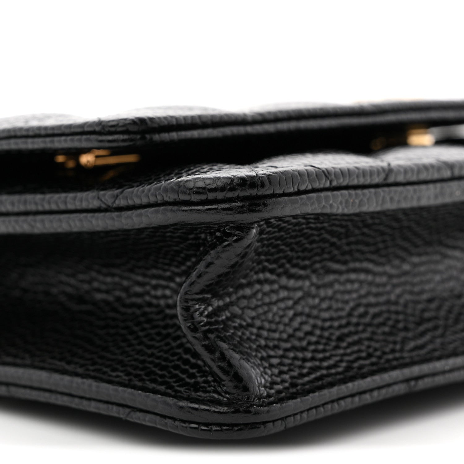 Chanel Caviar Quilted Wallet on Chain WOC Black