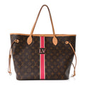 Louis Vuitton Monogram My LV Heritage Neverfull MM Fuchsia White