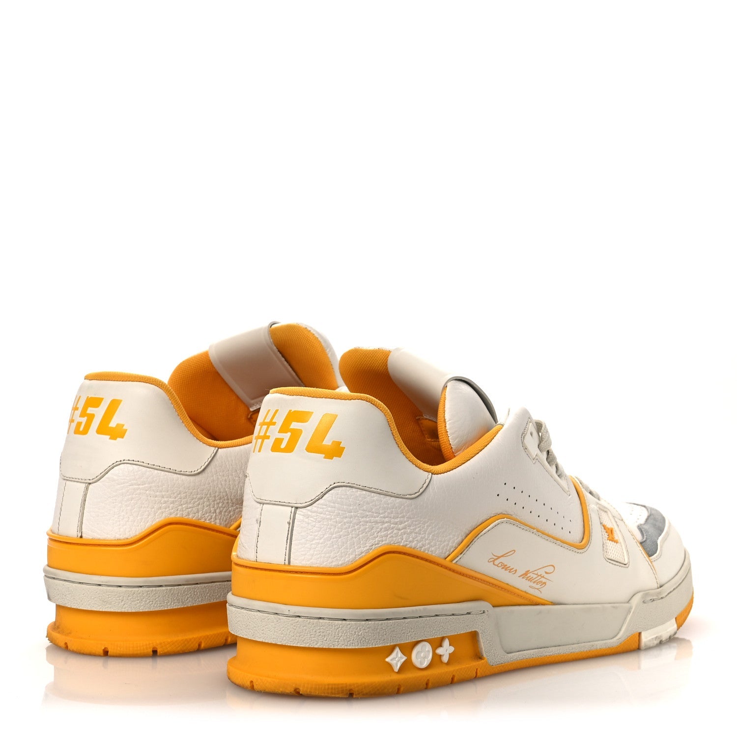 Louis Vuitton Calfskin LV Trainer Sneakers 11 Yellow