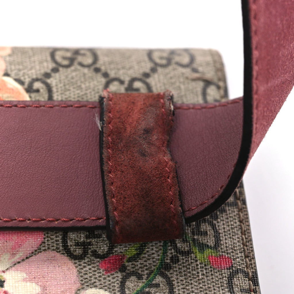 Gucci GG Supreme Monogram Blooms Dionysus Belt Bag Beige Multicolor Dry Rose
