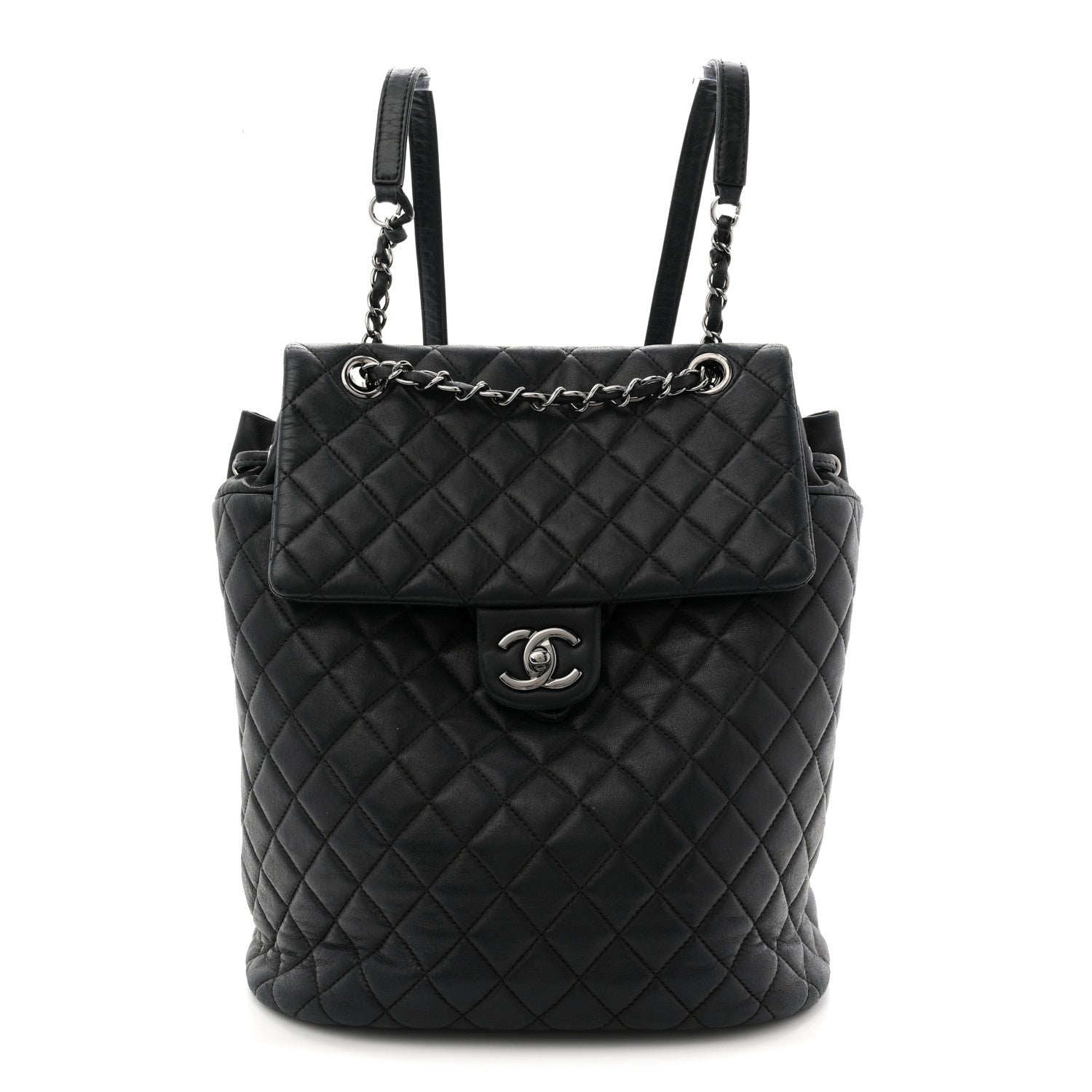 Chanel Calfskin Quilted Small Urban Spirit Backpack Black