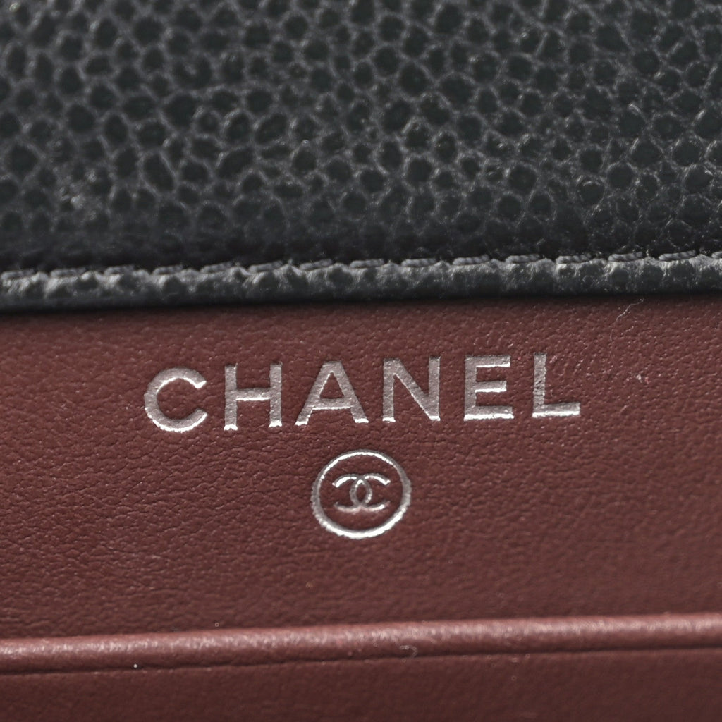 Chanel Caviar Quilted Classic Phone Holder Black