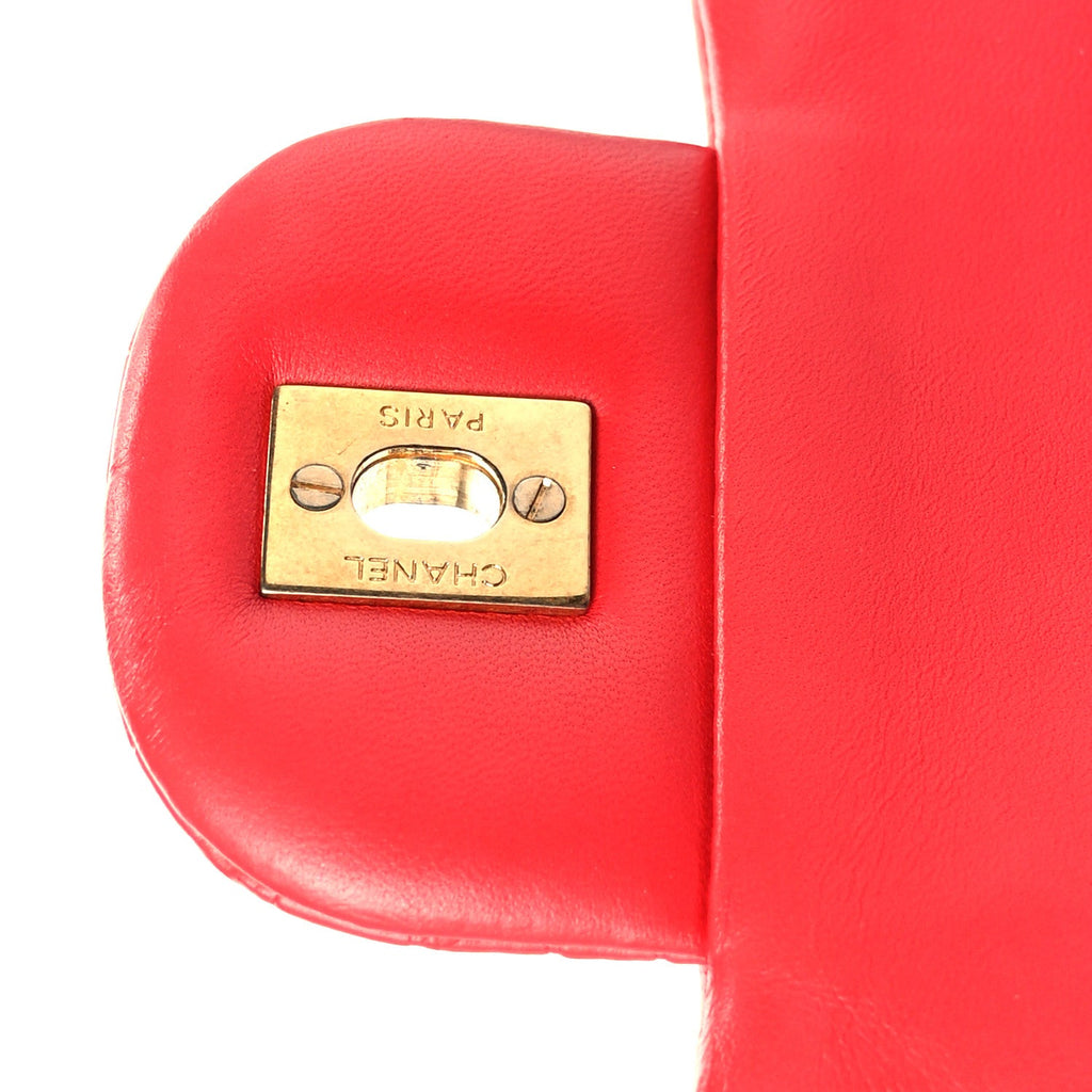 Chanel Alligator Jumbo Double Flap Red