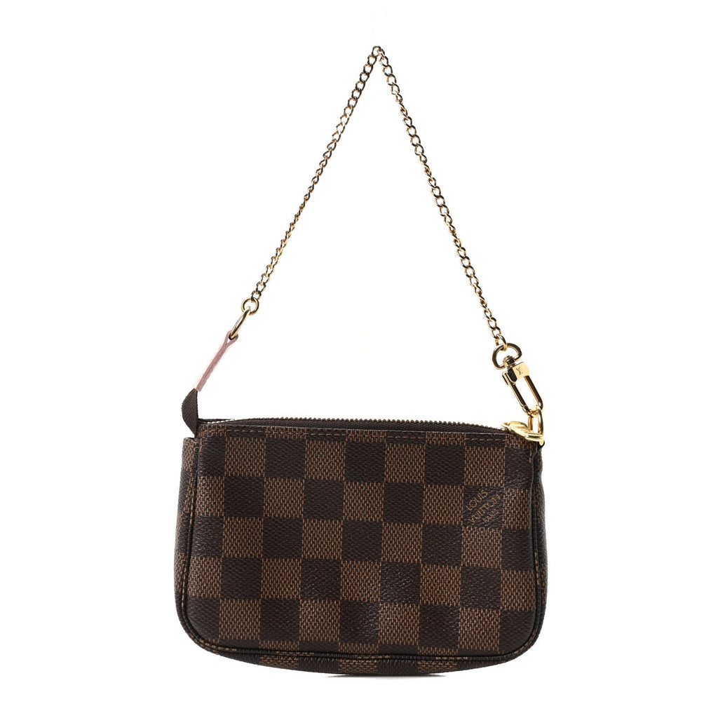 Louis Vuitton Damier Ebene 2020 Christmas Animation Big Wheel Mini Pochette Accessories Rose Ballerine