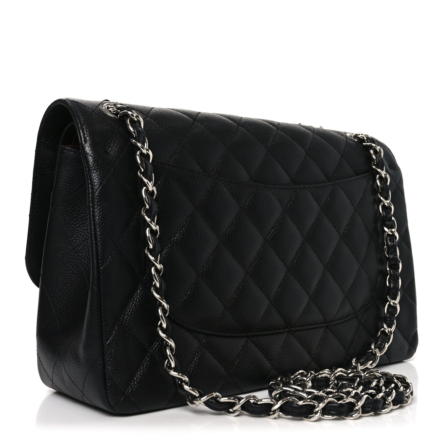 Chanel Caviar Quilted Jumbo Double Flap Black