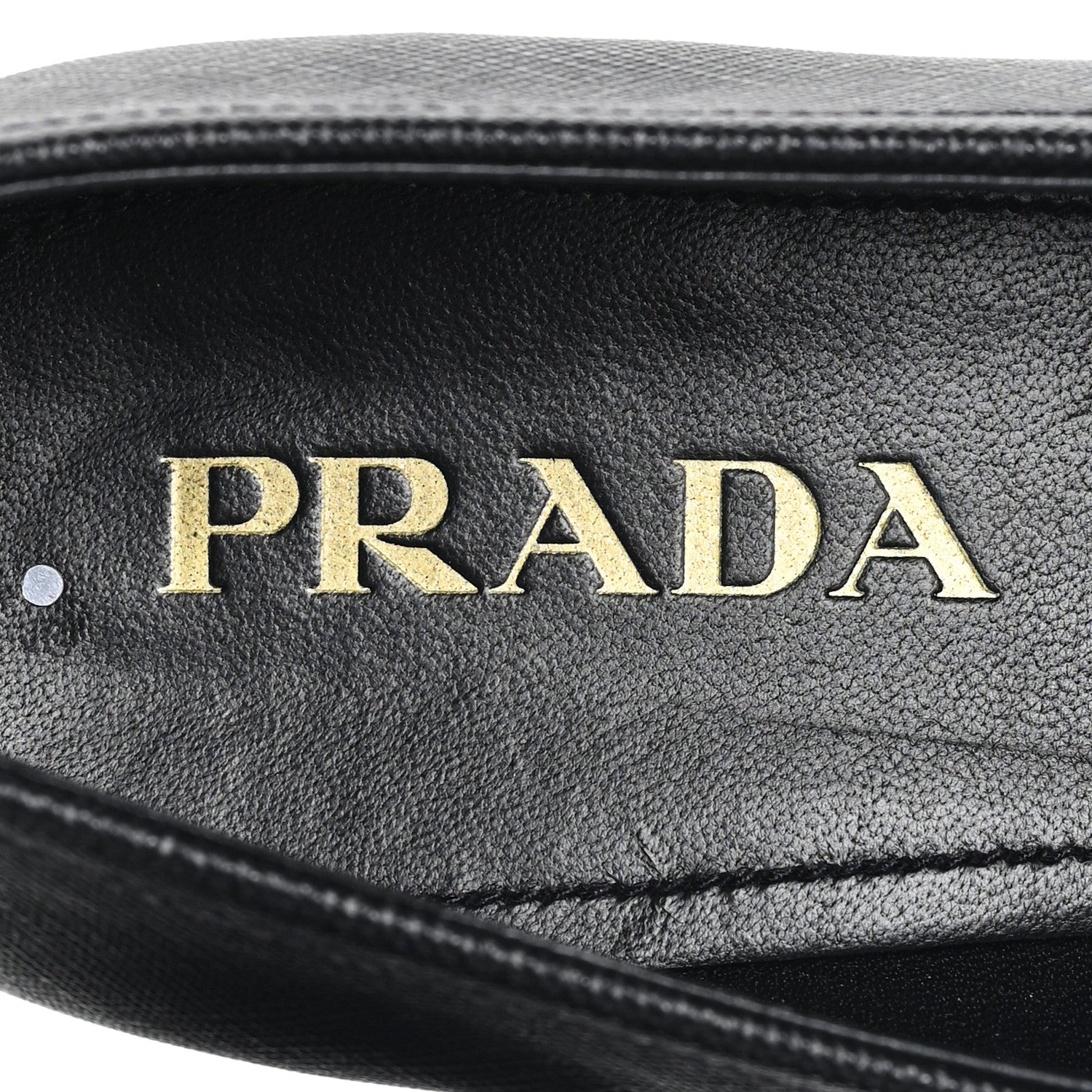 Prada Saffiano Mens Triangle Loafers 6 Black