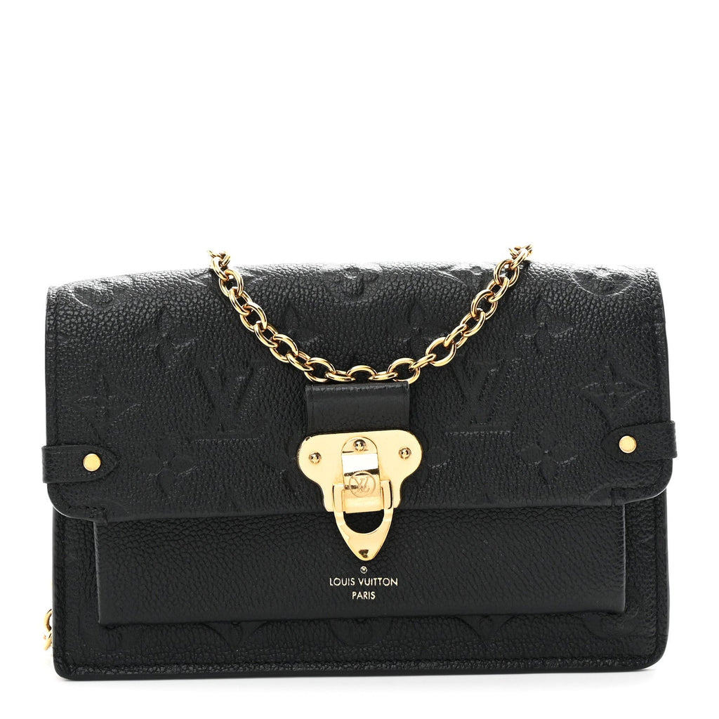 Louis Vuitton Empreinte Vavin Chain Wallet Black