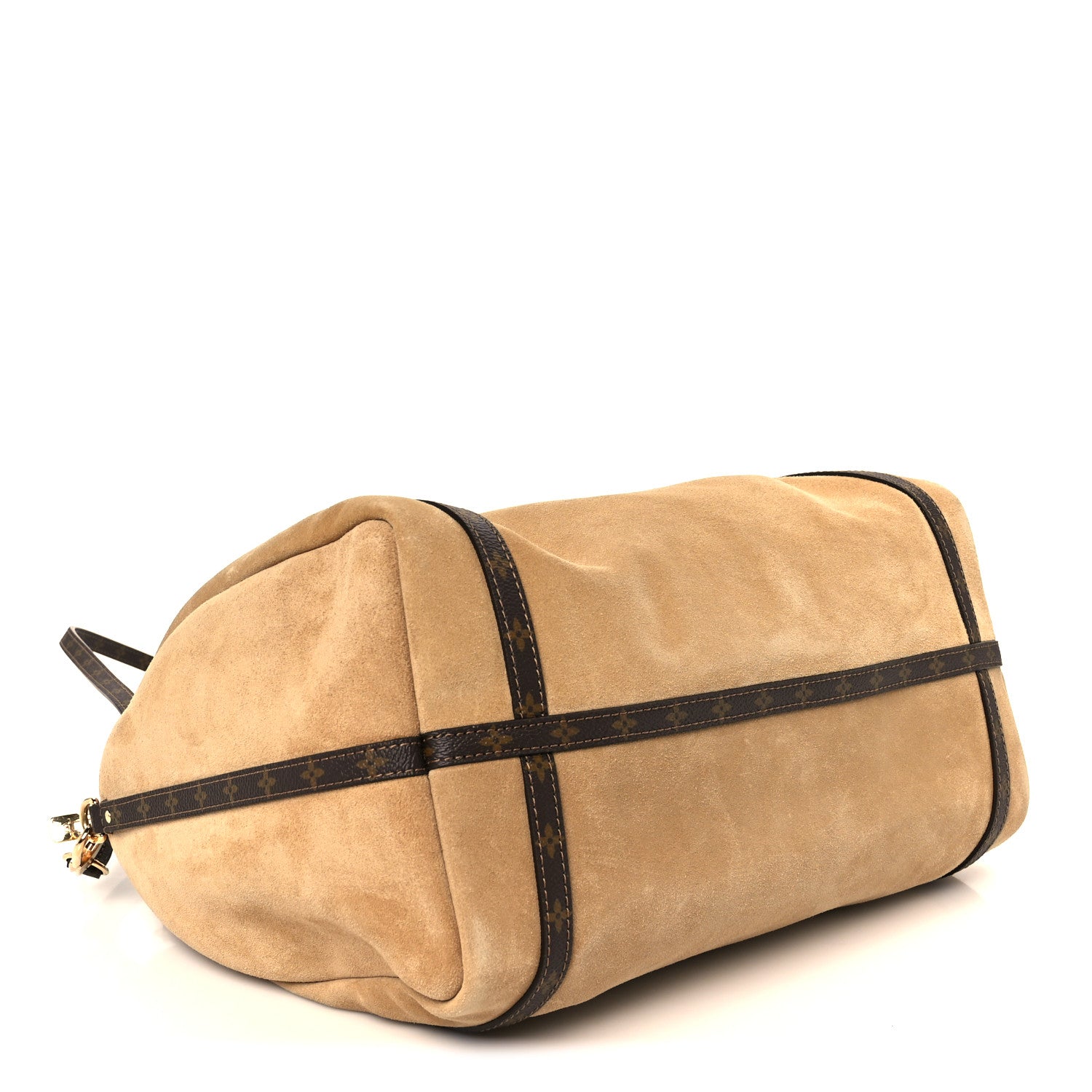Louis Vuitton Suede Monogram Express MM Hazelnut